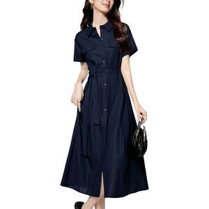 Onebuye Womens  Linen-Blend Dress